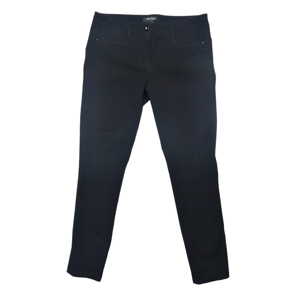 White House Black Market Women Black Skinny Pants Size 6 Regular 32"